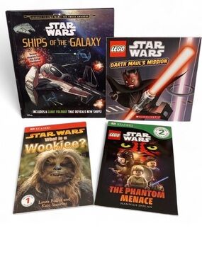 Star Wars Kids Book Bundle 4 Book Set Disney DK Readers Darth Maul Wookiee
